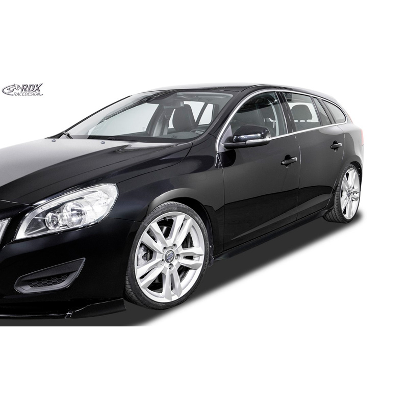 Sideskirts 'Slim'  Volvo V60/S60 2010-2013 (ABS zwart glanzend)