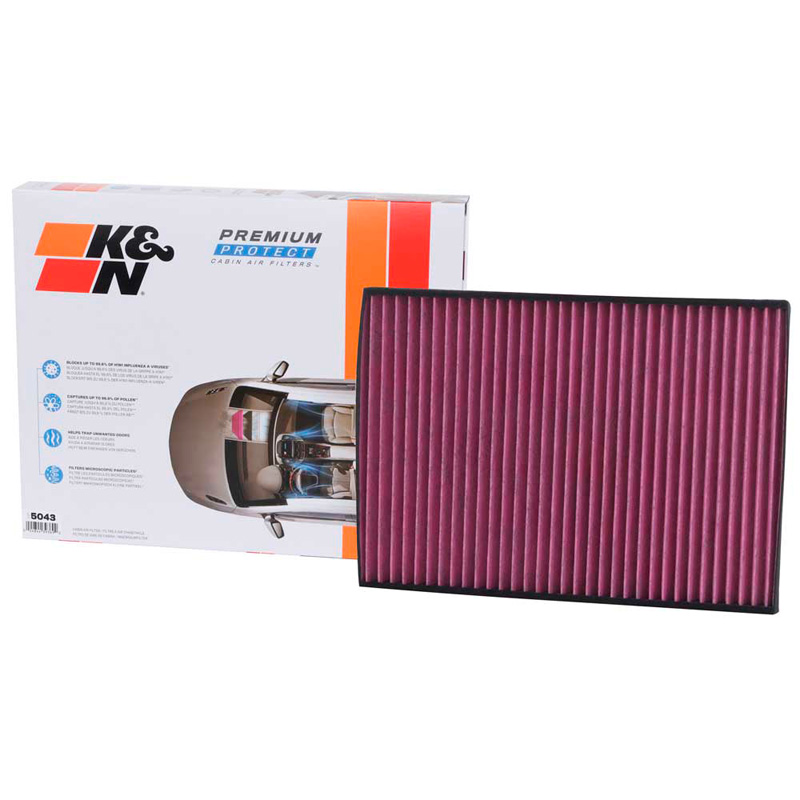 K&N Premium Single-Use Interieurluchtfilter  Audi diverse modellen (DVF5043)
