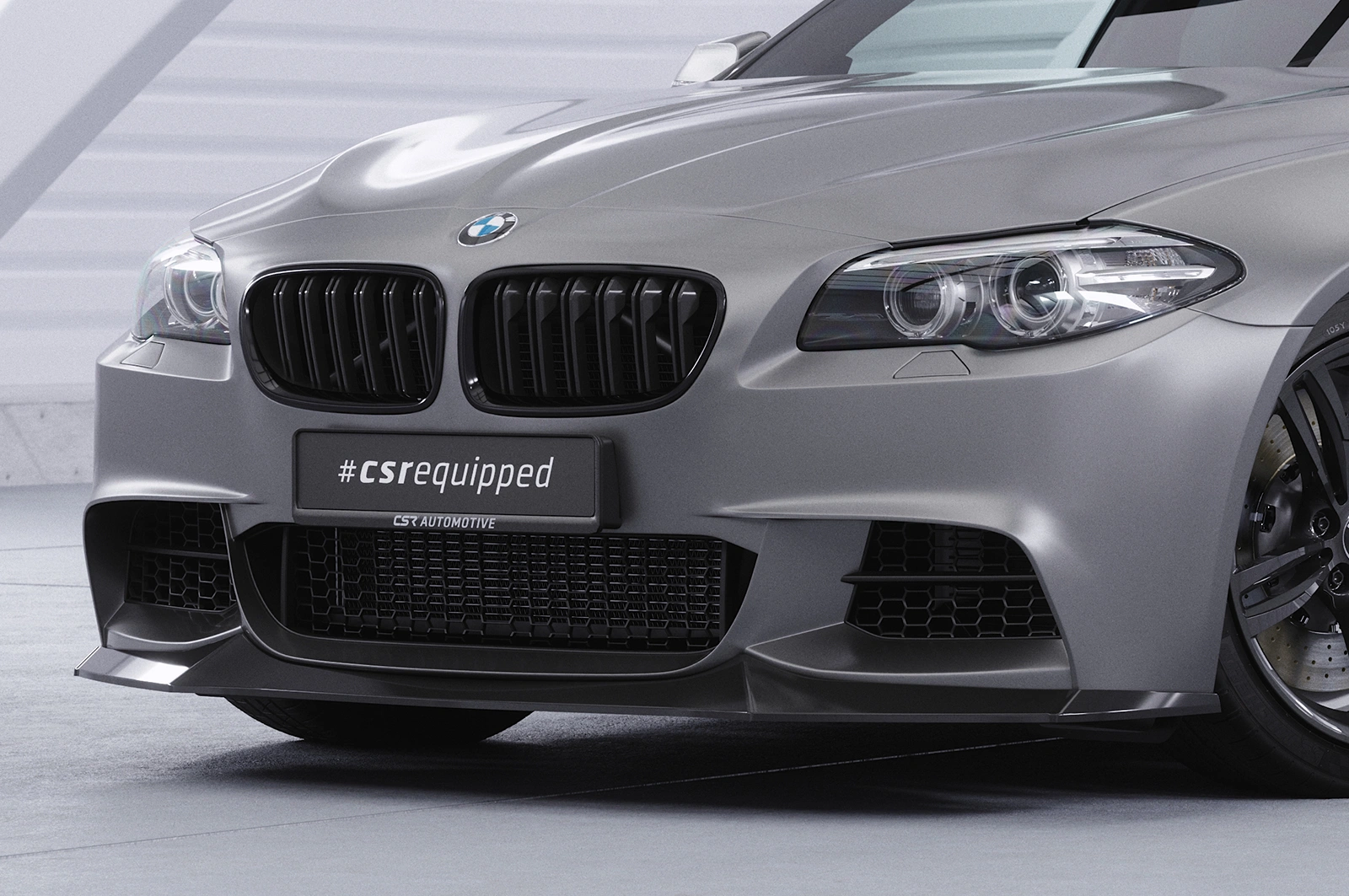 Voorspoiler BMW 5er F10/F11 M-Paket Glans Zwart – ab 01/2010
