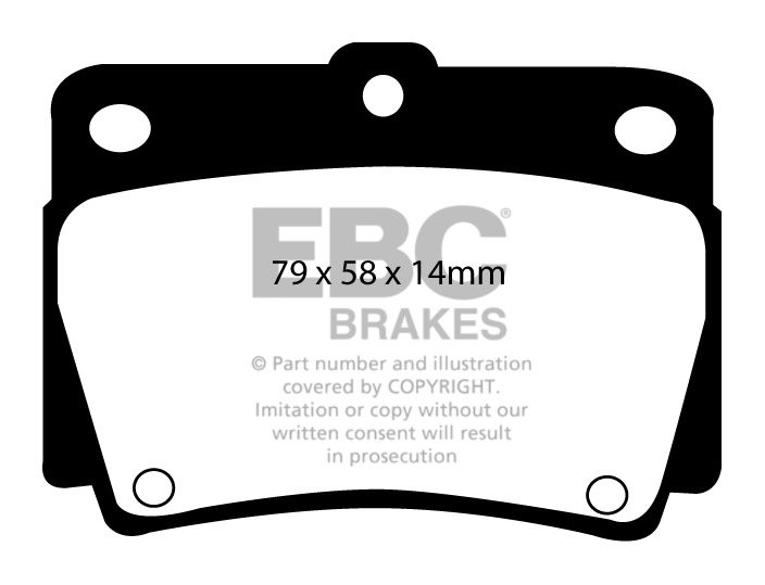 EBC Brakes MITSUBISHI Shogun Sport 3.0 2000-2008 Remblokken acht