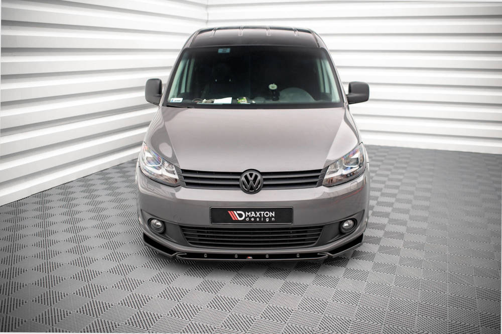 Voorspoiler VW Caddy Mk.3 FL Maxton Glans Zwart