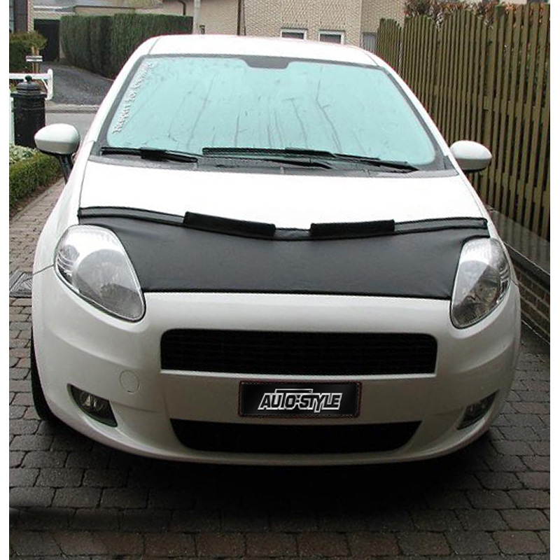 Motorkapsteenslaghoes  Fiat Grande Punto 2005-2008 zwart