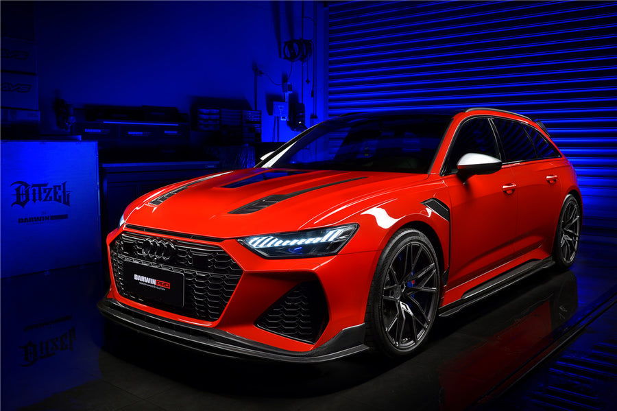 Audi RS6 Avant C8 BKSS Style Carbon Zijskirts 2019-2022