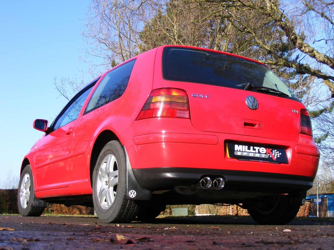 Milltek VW Golf IV 1.8T GTI cat-back systeem met dubbel 80mm GT8