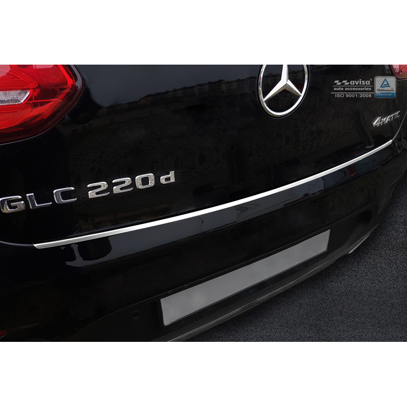 RVS Achterbumperprotector  Mercedes GLC Coupe 2016-2022  'Ribs'