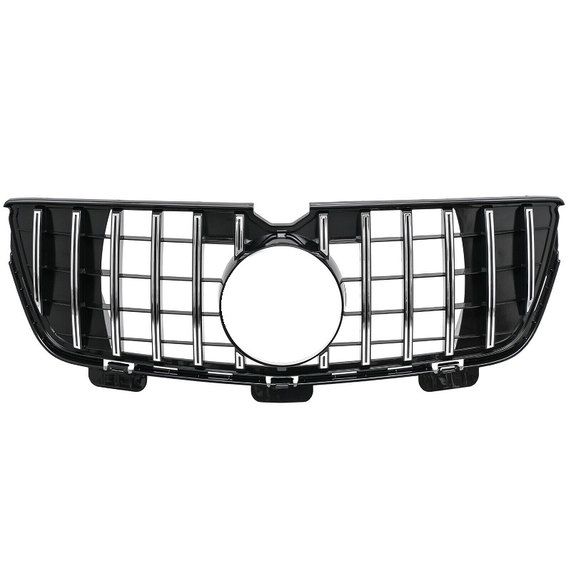 Grill Mercedes GL X164 W164 10-12 Glans Zwart-Chroom