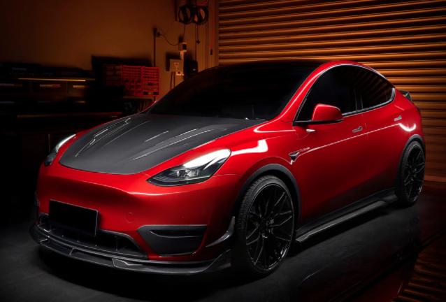 Tesla Model Y IMP Style Carbon Fiber DRL Cover 2020-2022