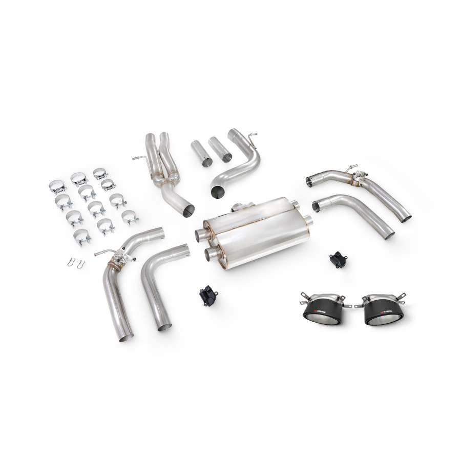Audi RS3 8Y Saloon / Sedan 21 - Current ROW Non-GPF Model Non-Resonated Cat/GPF-back system without valves