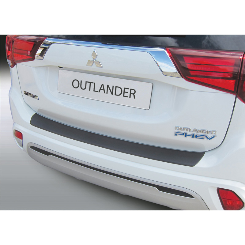 ABS Achterbumper beschermlijst  Mitsubishi Outlander PHEV 2015- Zwart