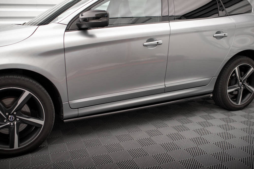 Zijskirts Volvo XC60 R-Design Facelift 2013 - 2017 Maxton Glans Zwart