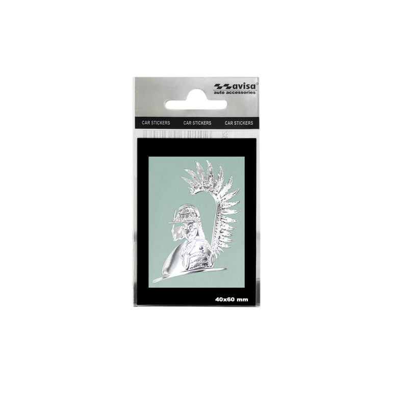 Nikkel Sticker 'Polish husar 2' - 60x45mm