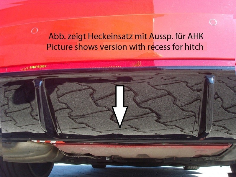 Achterbumper Diffusor Carbon-look Rieger Skoda Octavia RS 5E met trekhaak