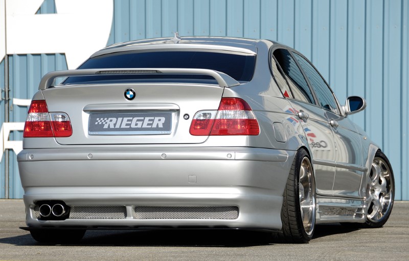 Spoilerzwaard voor Achterbumper Diffusor BMW E46 Sedan vanaf 2002 Rieger