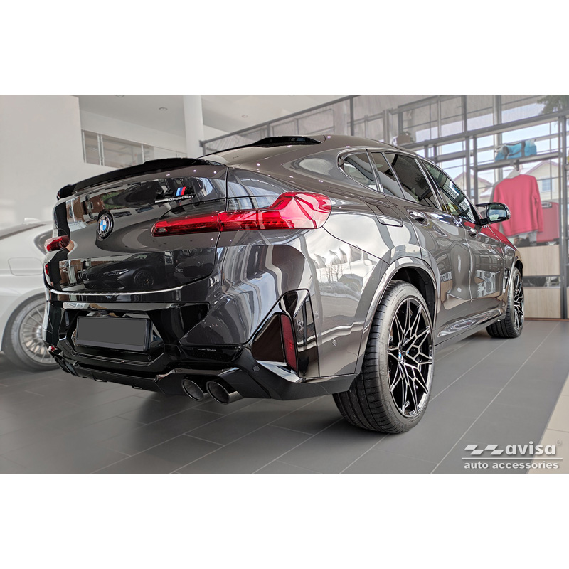RVS Achterbumperprotector  BMW X4 G02/F98 M Competition Facelift 2021- 'Ribs'