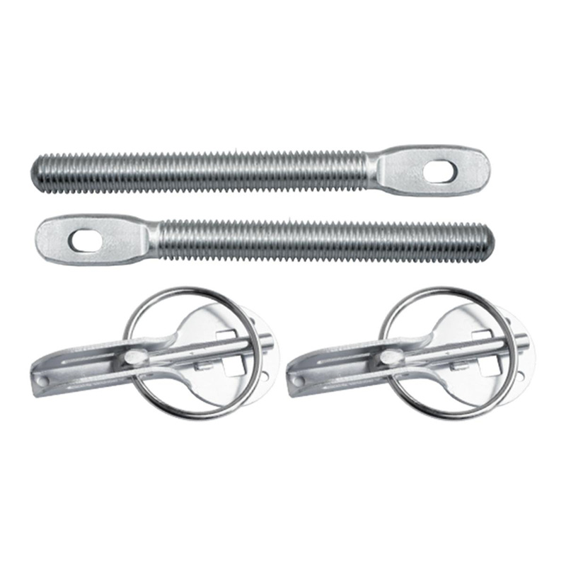 Simoni Racing Universele Motorkaphaken Type 4 - Zilver - Quick Release