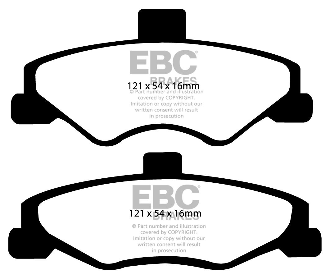 EBC Brakes CHEVROLET Camaro 5.7 98-2002 Remblokken achterzijde r