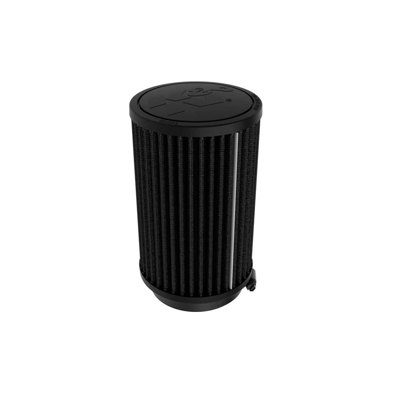 K&N Universeel Dryflow Zwart Luchtfilter Rond 73mm aansluiting, 102mm diameter, 152mm hoogte (RU-3117HBK)
