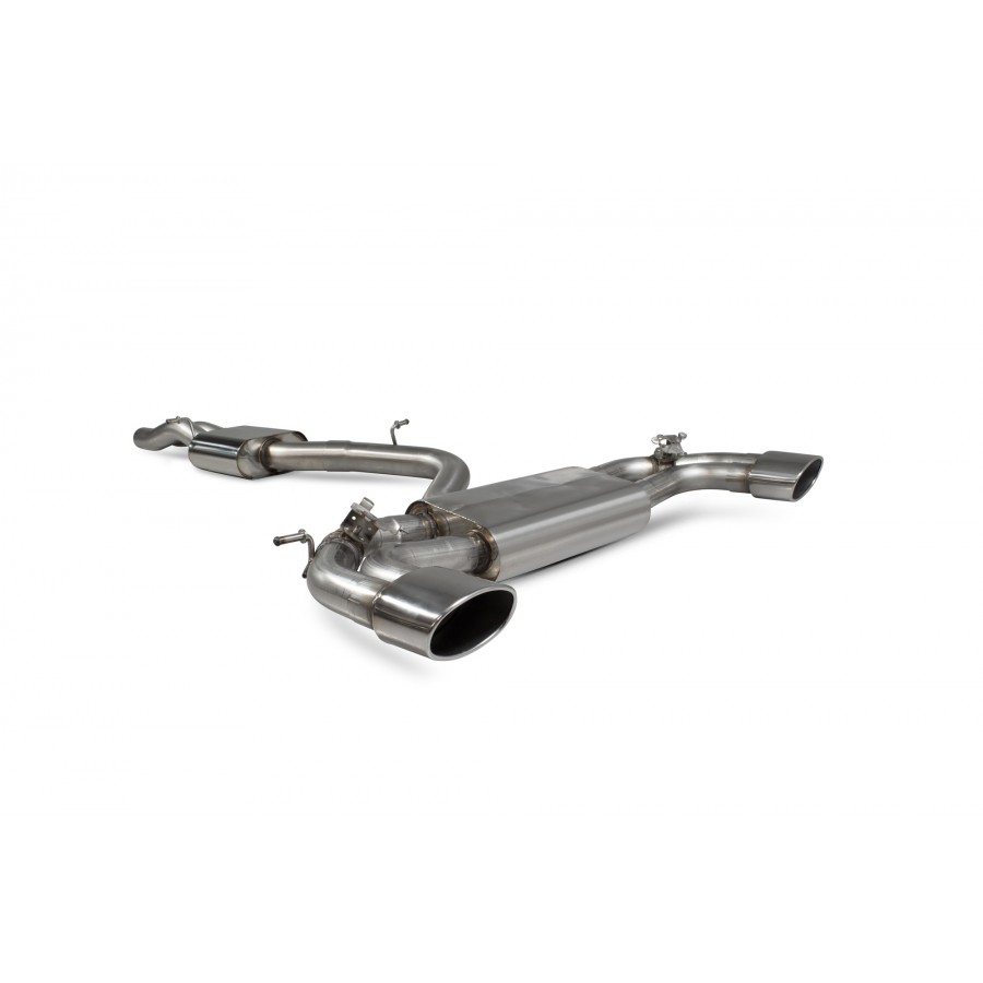 Audi RS3 8V Saloon / Sedan 17 - 18 Non-GPF Model Resonated cat-back system with electronic valves