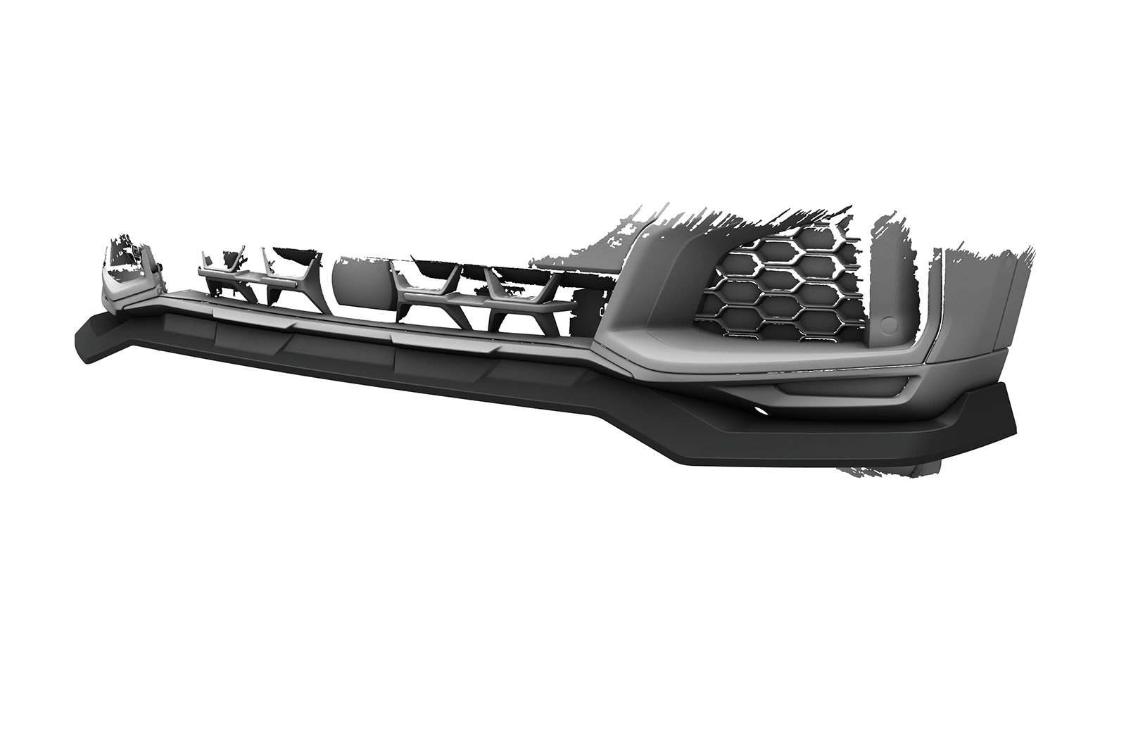 Voorspoiler BMW X6 (G06) Basis glans zwart