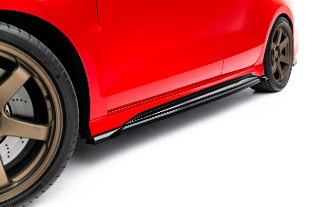 Zijskirts Audi RS3 Limousine 8Y Facelift Maxton Glans Zwart