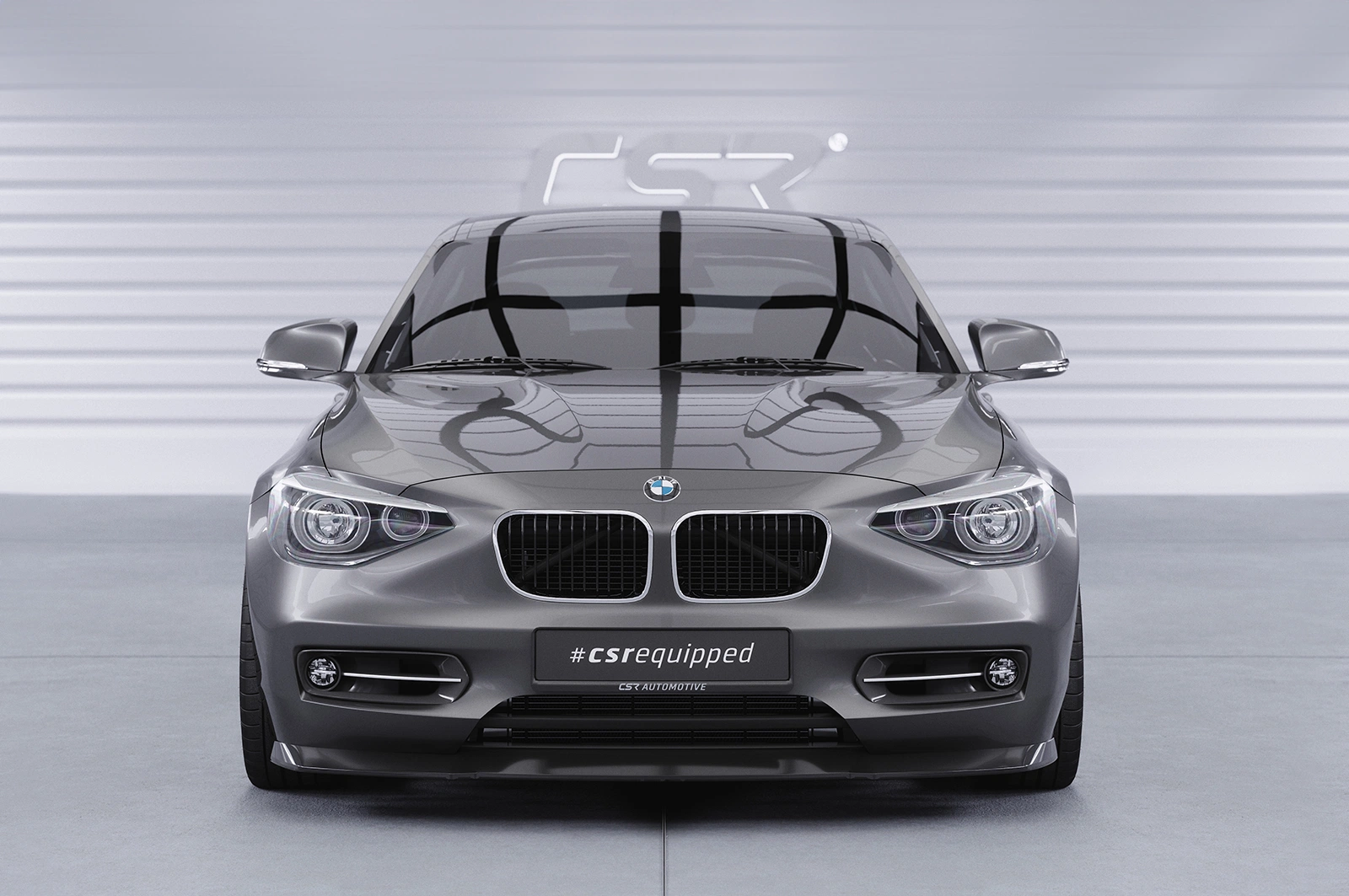 Voorspoiler BMW 1er F20 / F21 glans zwart – 06/2011–03/2015