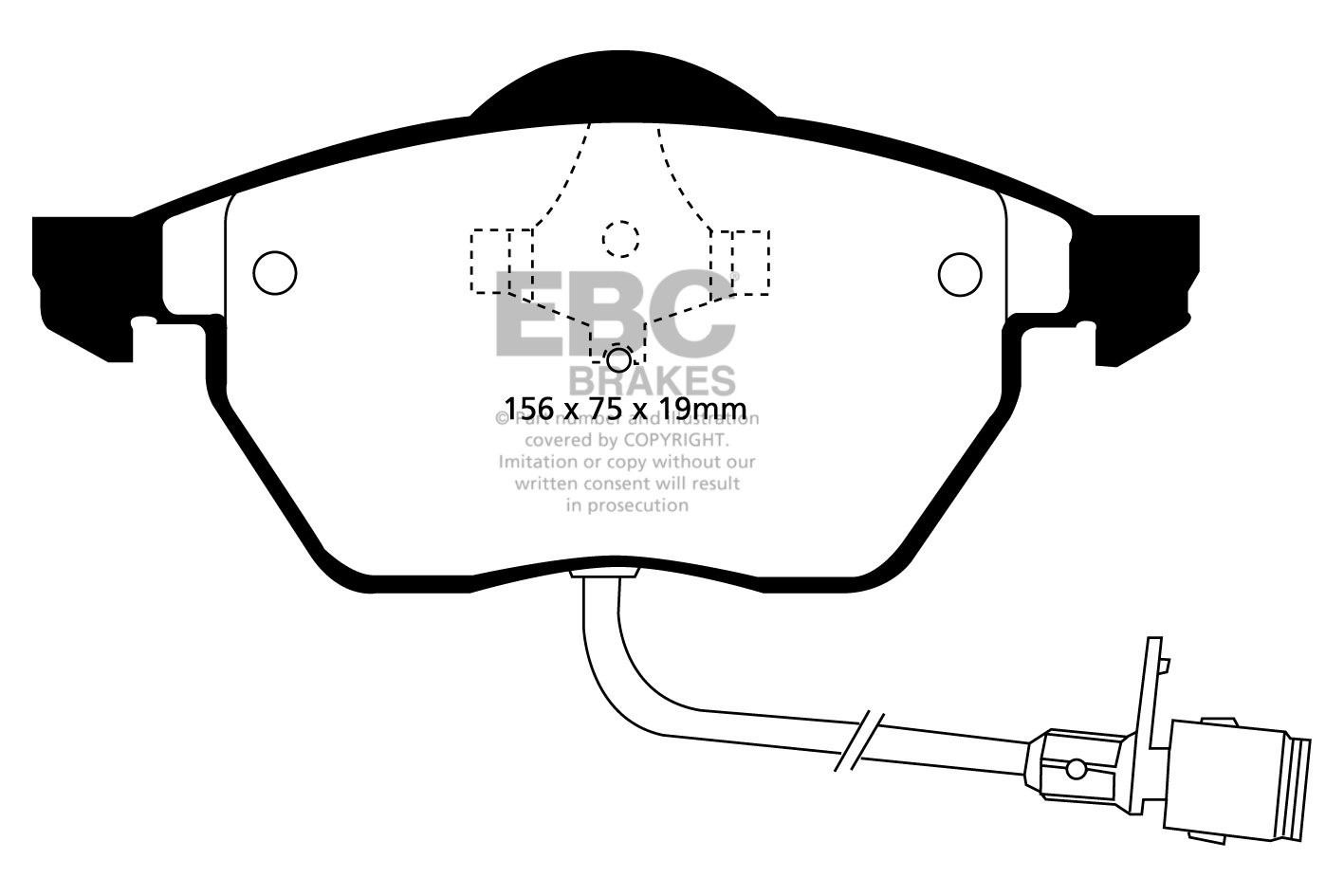 EBC Brakes AUDI 100 Quattro 2.0 90-94 Remblokken voorzijde