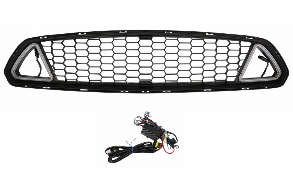 Grill Ford Mustang Mk6 15-17 LED DRL