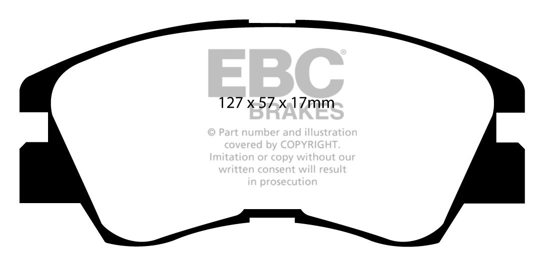 EBC Brakes MITSUBISHI Shogun 2.6 (L047) 87-92 Remblokken voorzij