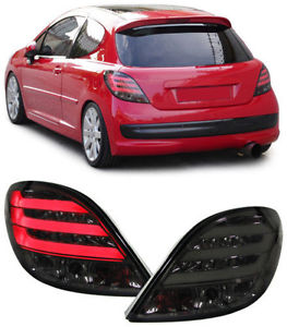 Achterlichten Peugeot 207 LED Smoke Tube