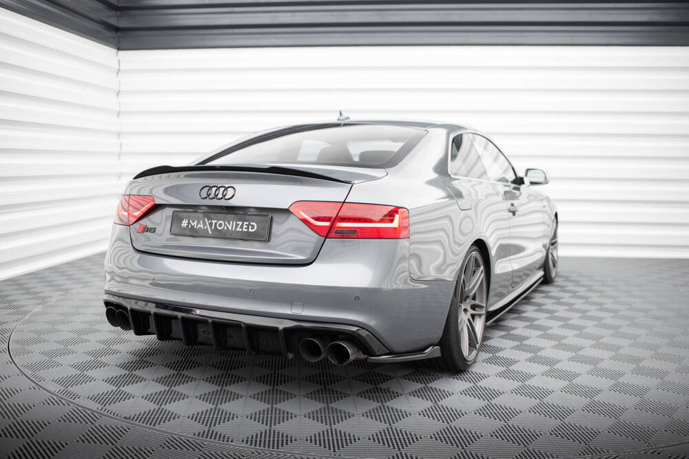 Diffuser Audi A5 S-Line / S5 8T Coupe FL Maxton Glans Zwart