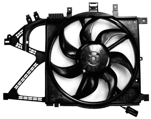 Radiator FAN COMBOCORSA 00-03 385mm 1.0/1.2/1.6 +AC