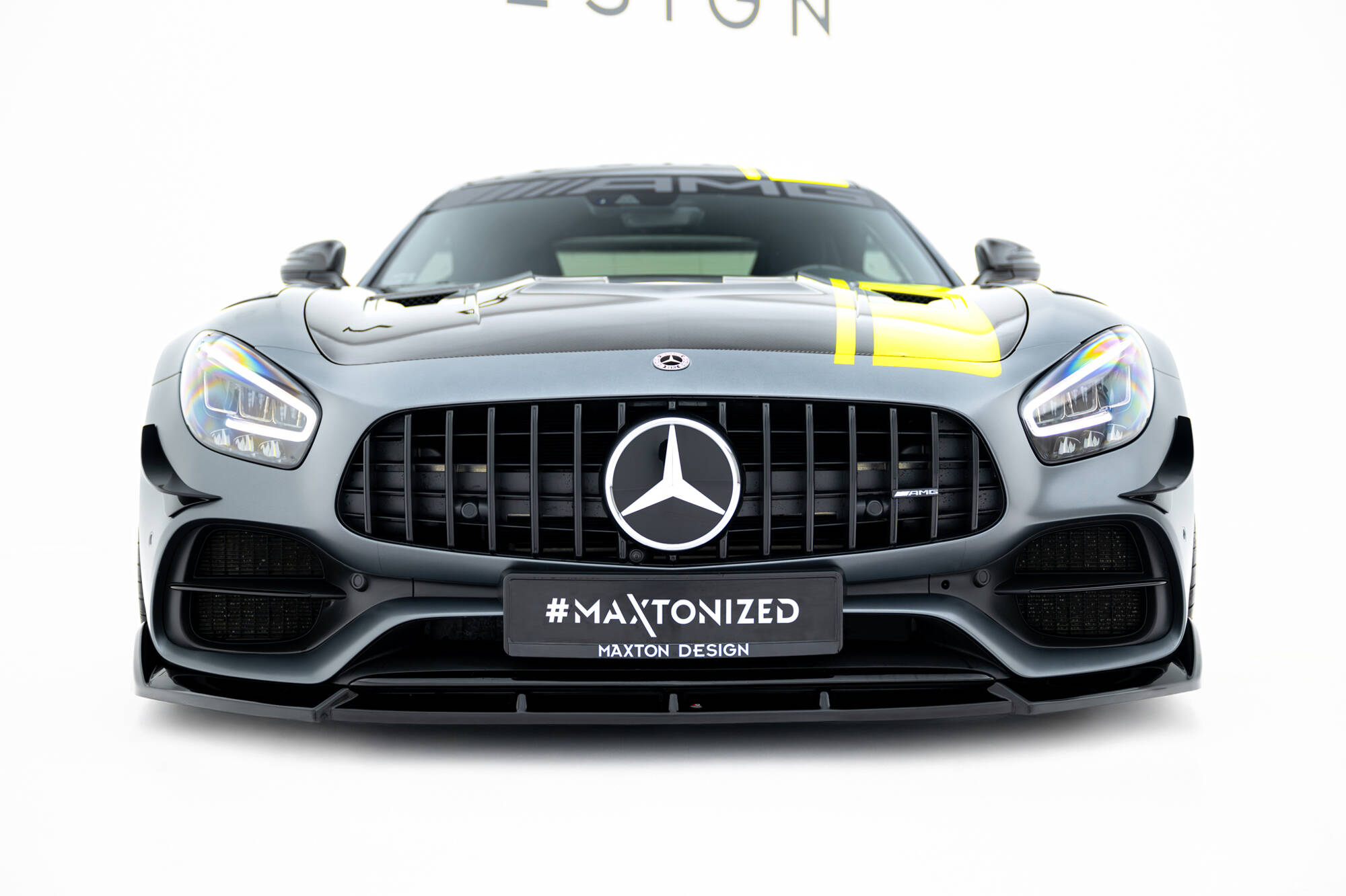 Bodykit Mercedes-AMG GT C C190 Facelift Maxton Glanzend zwart