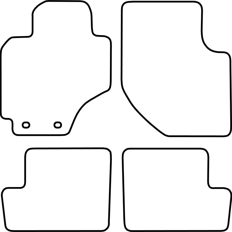 Automatten Velours  Toyota RAV4 2000-2003