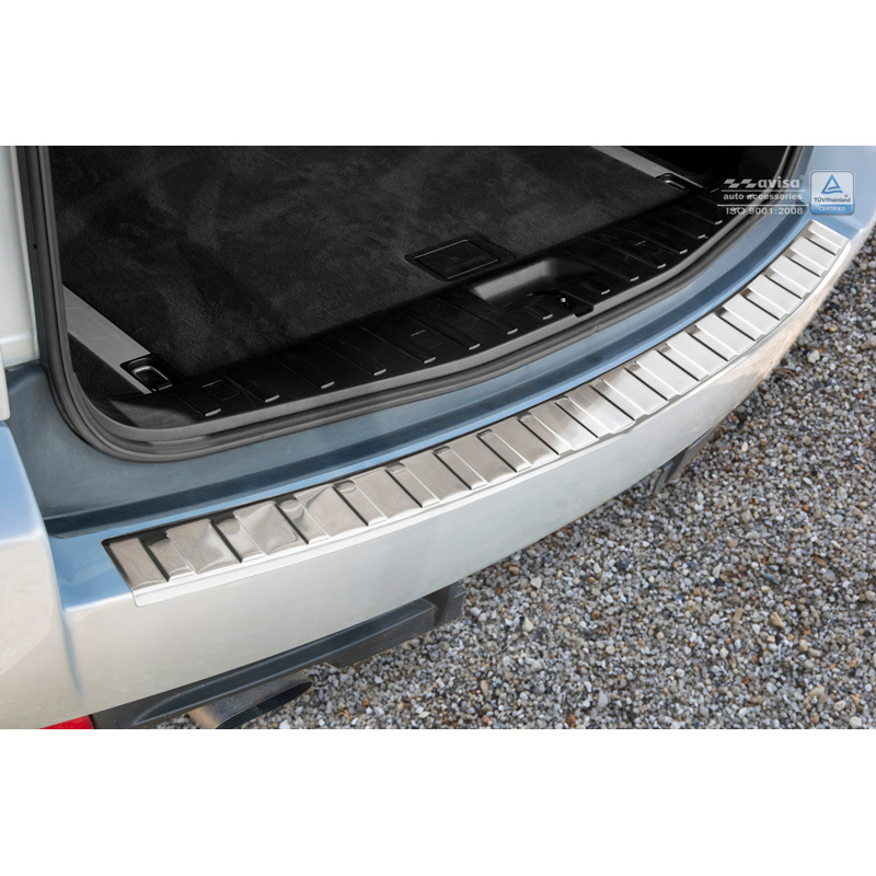RVS Achterbumperprotector  BMW X3 (E83) Facelift 2006-2010 'Ribs'