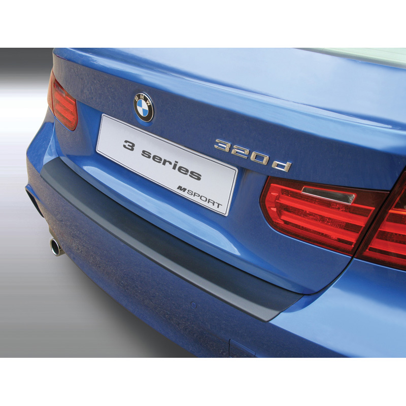 ABS Achterbumper beschermlijst  BMW 3 Serie F30 sedan M-Sport 2012-2019 Zwart