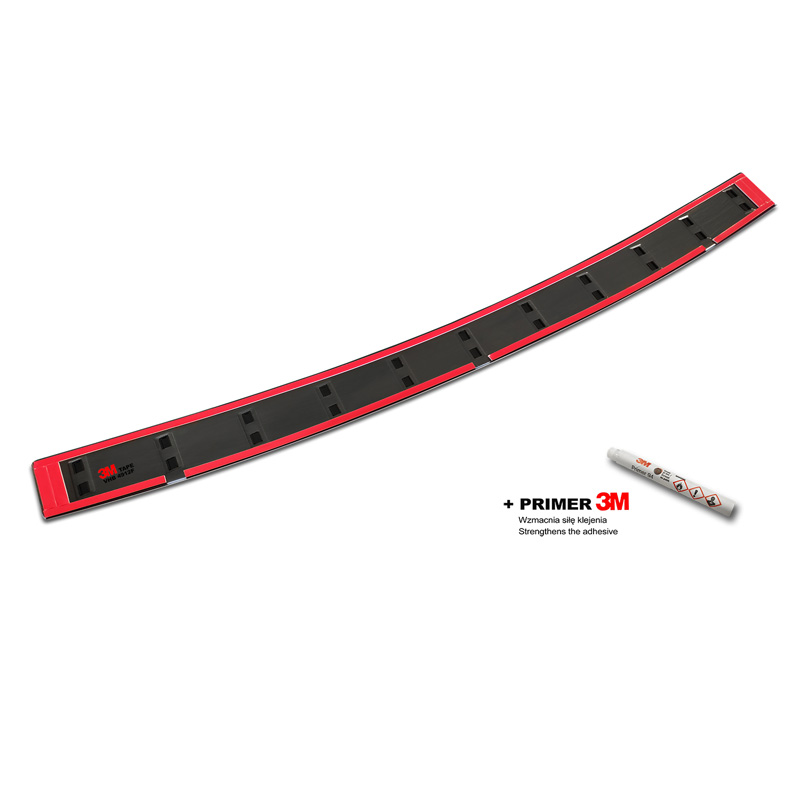 Zwart RVS Achterbumperprotector  Volkswagen Transporter T5 2003-2015 incl. Multivan/Caravelle 'STRONG EDITION'