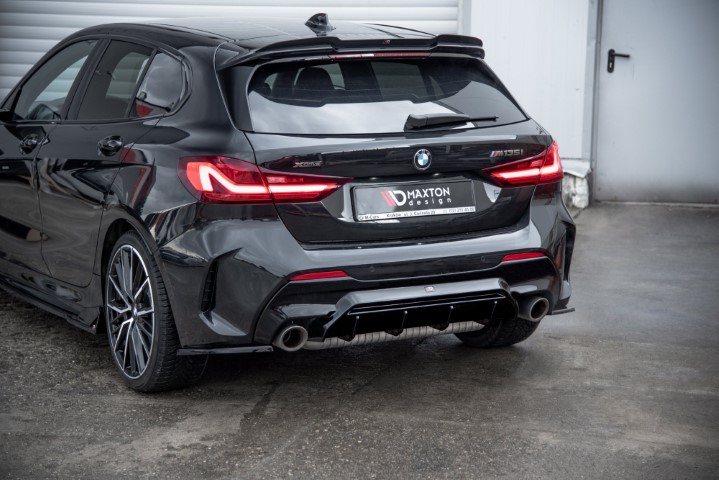 Achter Diffusors zijkanten BMW 1 Serie F40 M-Pack/ M135i Glans Zwart V1