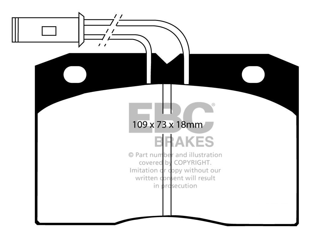 EBC Brakes IVECO BEDRIJFSWAGEN Daily (82-90) 32.8 86-90 Remblokk