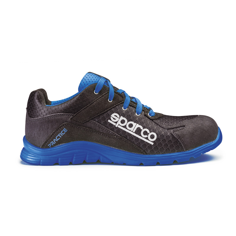 Sparco Lichtgewicht Werkschoenen Practice S1P Nelson Zwart/Blauw Maat 37