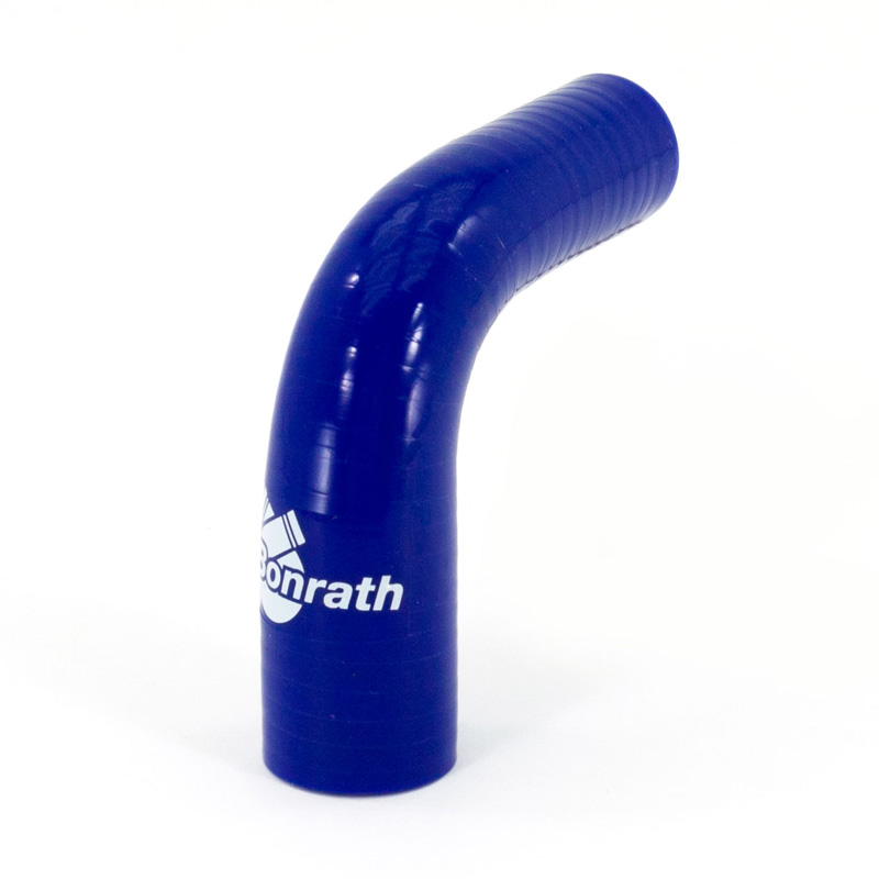 Bonrath Siliconen slang Reducer 90 graden bocht - Lengte:50mm - Ø28>22mm