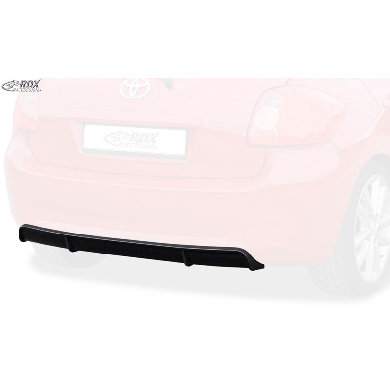 Achterskirt 'Diffusor'  Toyota Auris E150 2007-2010 (ABS zwart glanzend)