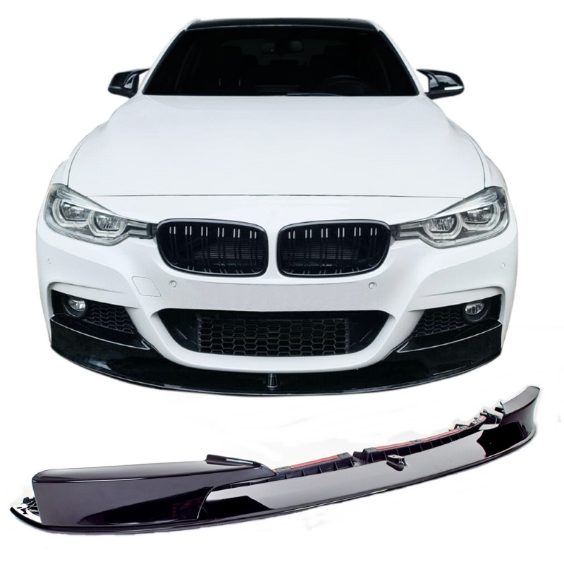 Voorspoiler BMW 3-Serie F30 F31 M-Pakket Glans Zwart