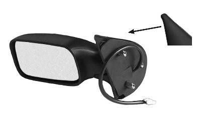 spiegel, bol glas, elektr verstelb, verwarmd, 5 drs, rechts Fiat