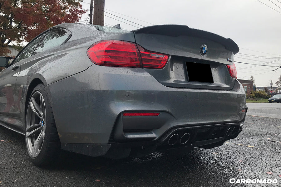BMW M3 F80 & M4 F82 VA Style Carbon Fiber Diffuser w/ Lip 2014-2020