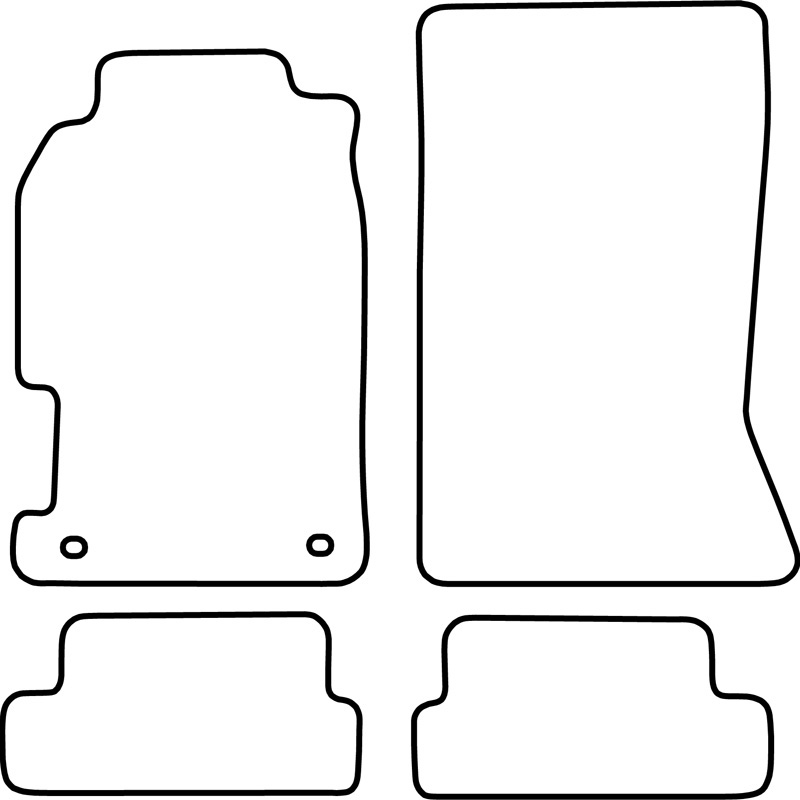 Automatten Velours  Honda Prelude 1997-2000