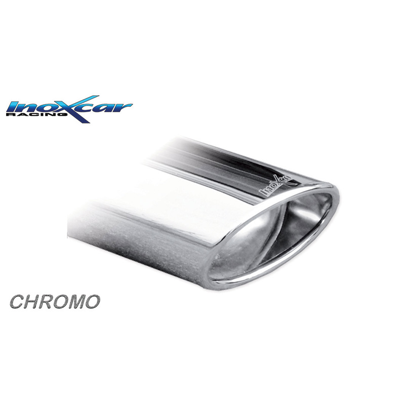 100% RVS Sportuitlaat  Mazda MX-5 1.6i 16v 1998-2000 1x120x80mm Oblique