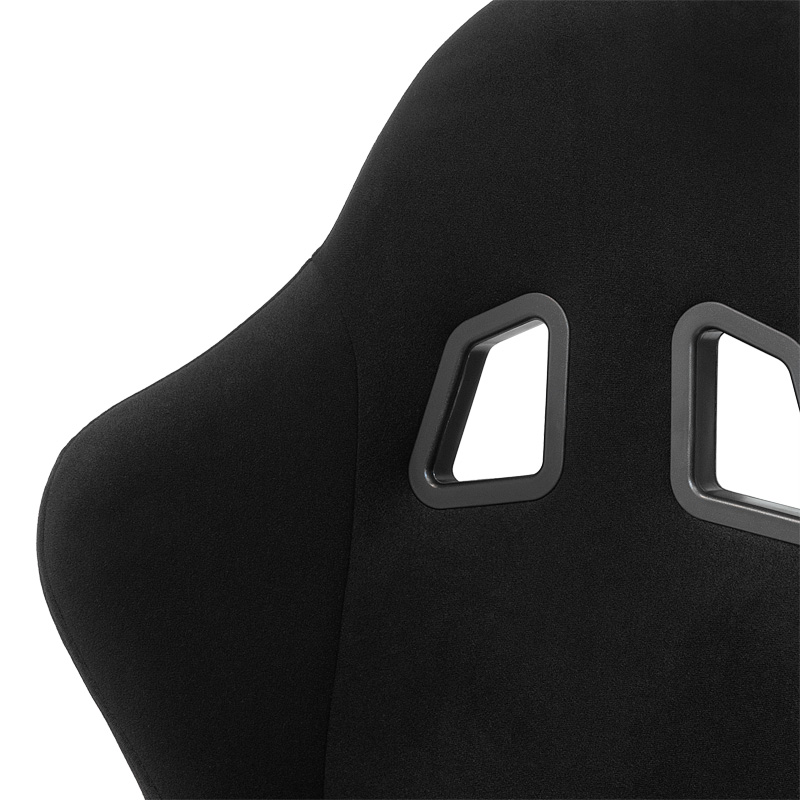 Sportstoel 'K12 Wide' - Zwart - Vaste rugleuning - incl. sledes