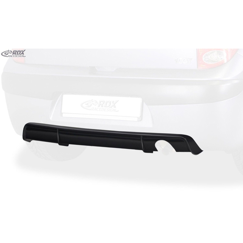 Achterskirt 'Diffusor'  Peugeot 1007 2005- (ABS)