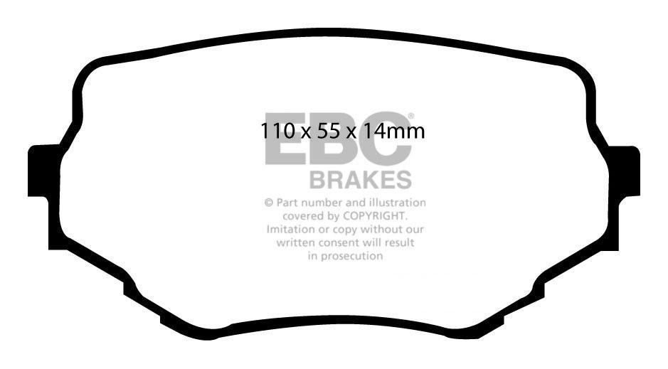 EBC Brakes SUZUKI Vitara 2.0 (TD11W) 95-99 Remblokken voorzijde