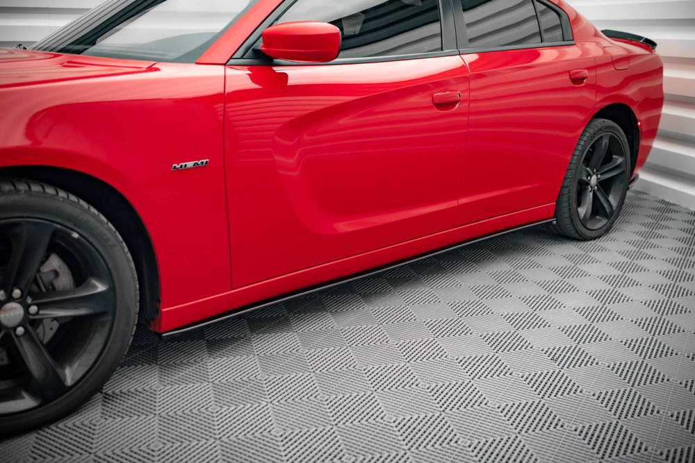 Zijskirts Dodge Charger RT MK7 FL Maxton Glans Zwart